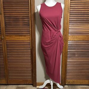 Nine Britton Abigail Brushed Knit Fitted Midi Dress